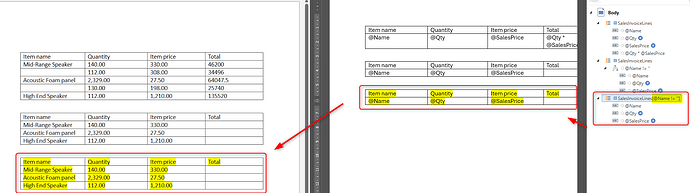 Hiding a row in a table - Docentric Forum