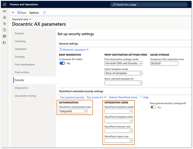 2025-08-04 12_27_30-Docentric AX parameters -- Finance and Operations