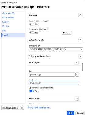 Email Print Destination