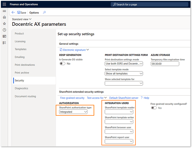2025-03-11 08_38_23-Docentric AX parameters -- Finance and Operations