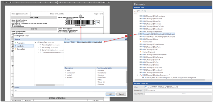 01 modified XPath expression for adding the missing prefix to the barcode