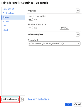 Placeholder button