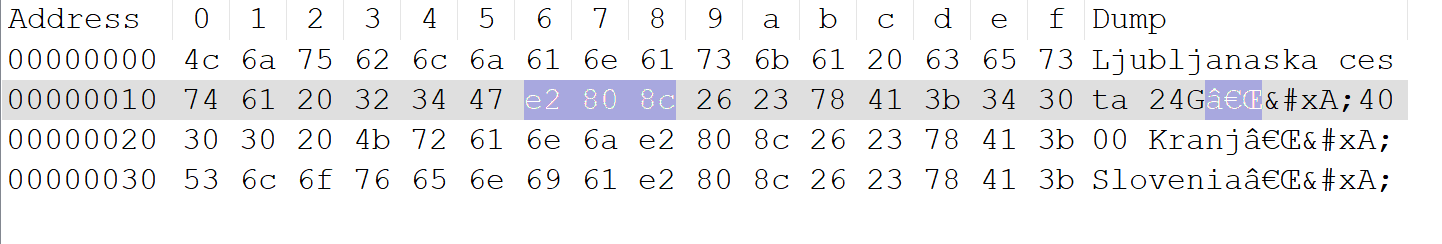 Hex editor