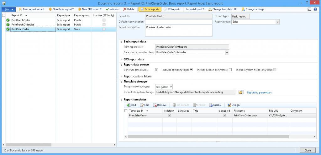 Basic Report Examples - Docentric AX