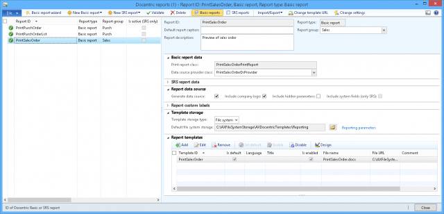 Basic Report Examples - Docentric AX