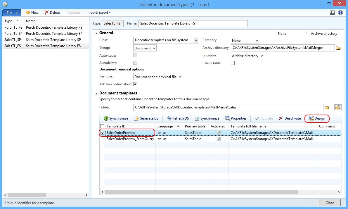 How to Update an Existing Word Document - Docentric AX With Button Template For Word