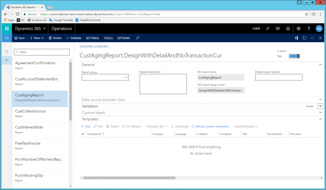 How to Set Up Reports - Docentric AX