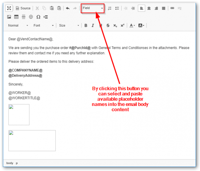 Email Purchase Order with Terms and Conditions in D365FO