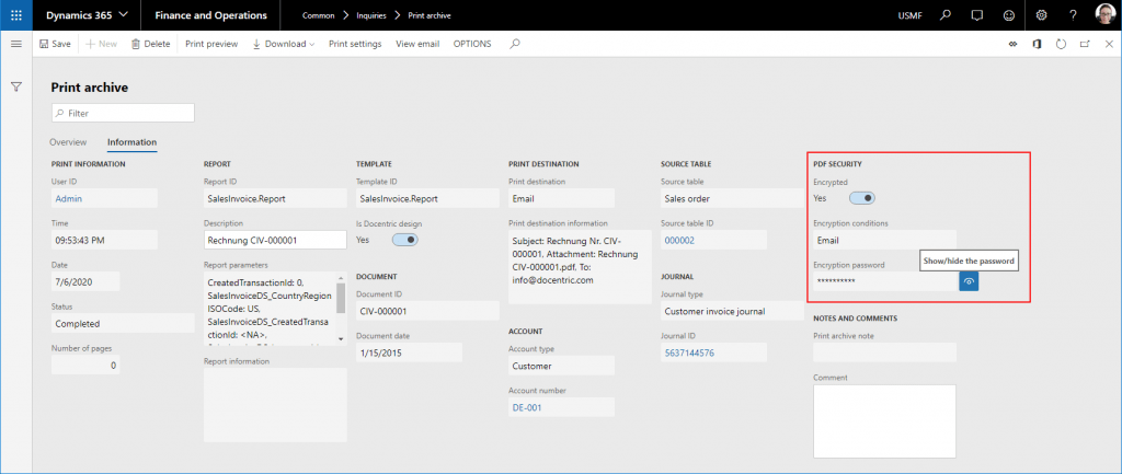 Document Generation Settings - Docentric AX