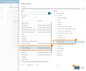 Browse SharePoint and select the file destination path