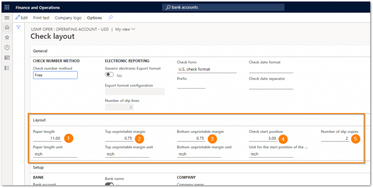 Check Layout Setup Designing Overflow Checks in D365FO