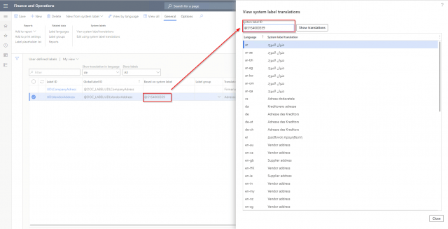 User-Defined Labels - Docentric AX