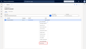 Run search by Global Label ID from the context menu.