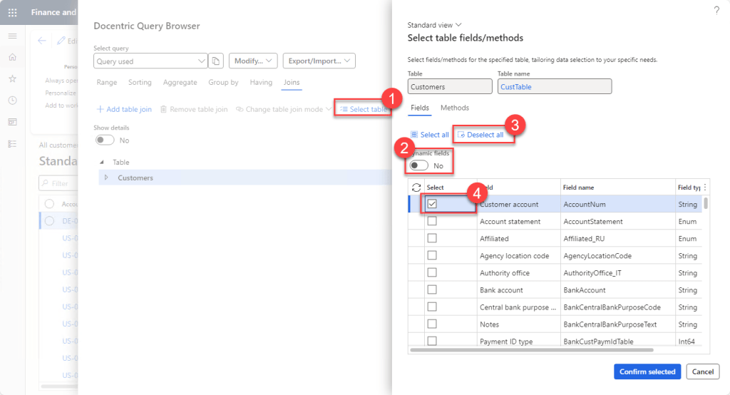 Docentric Query Browser for D365FO
