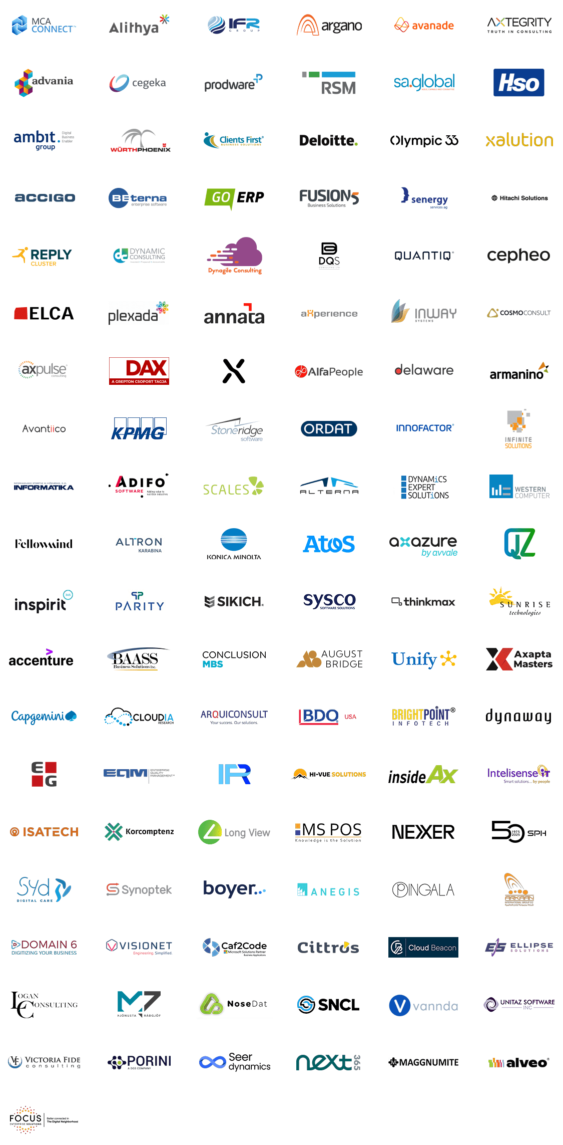 Working with the best - logos