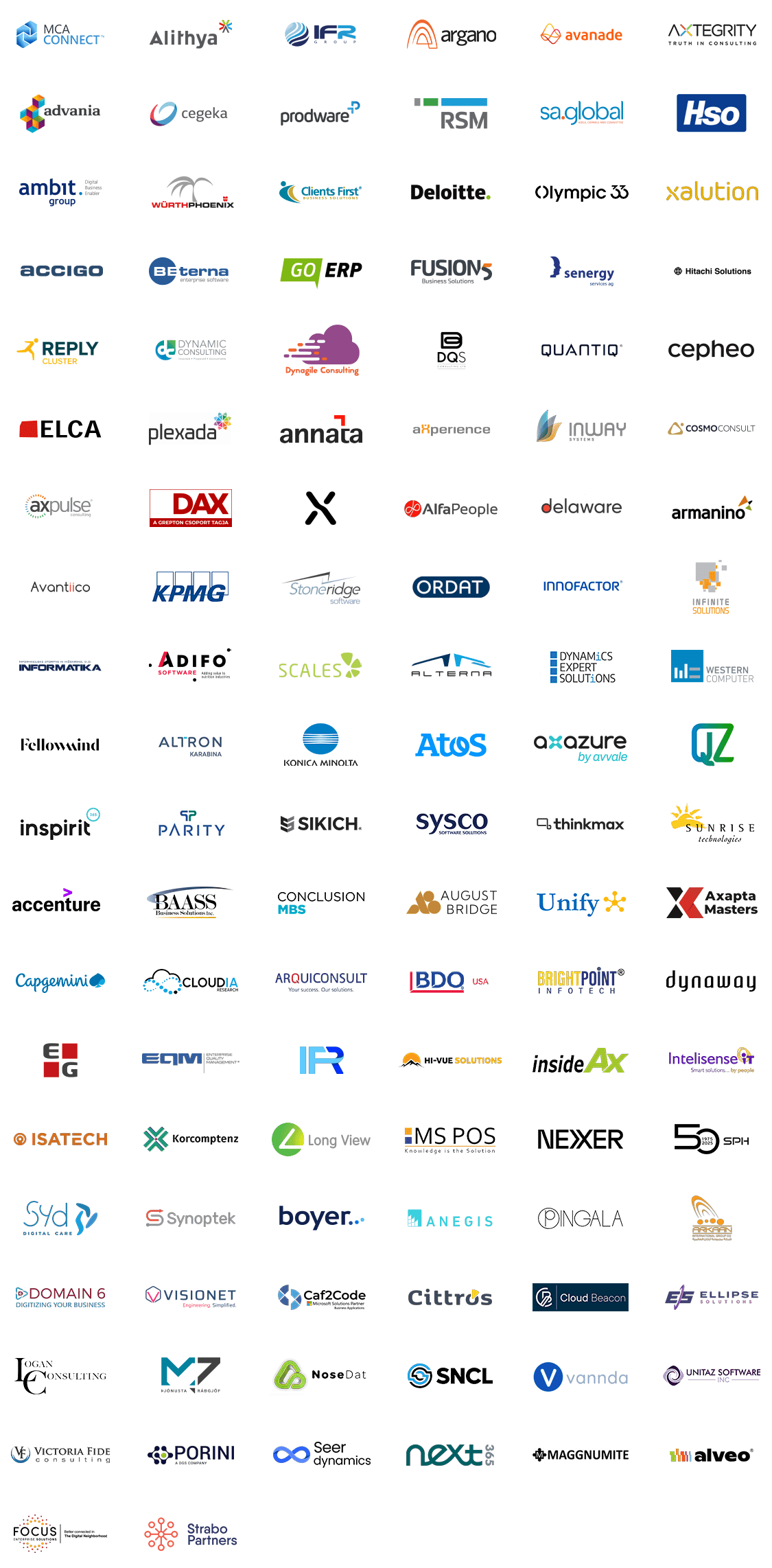 Working with the best - logos