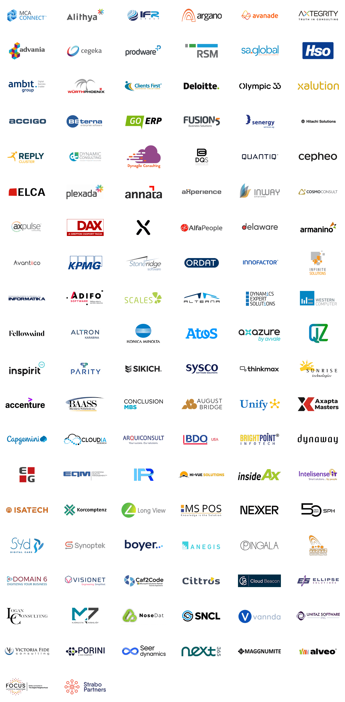 Working with the best - logos
